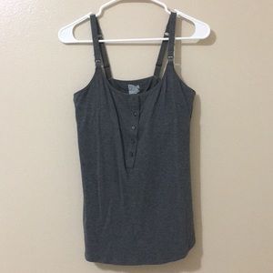 Like new grey Gilligan & O’Malley nursing tank top